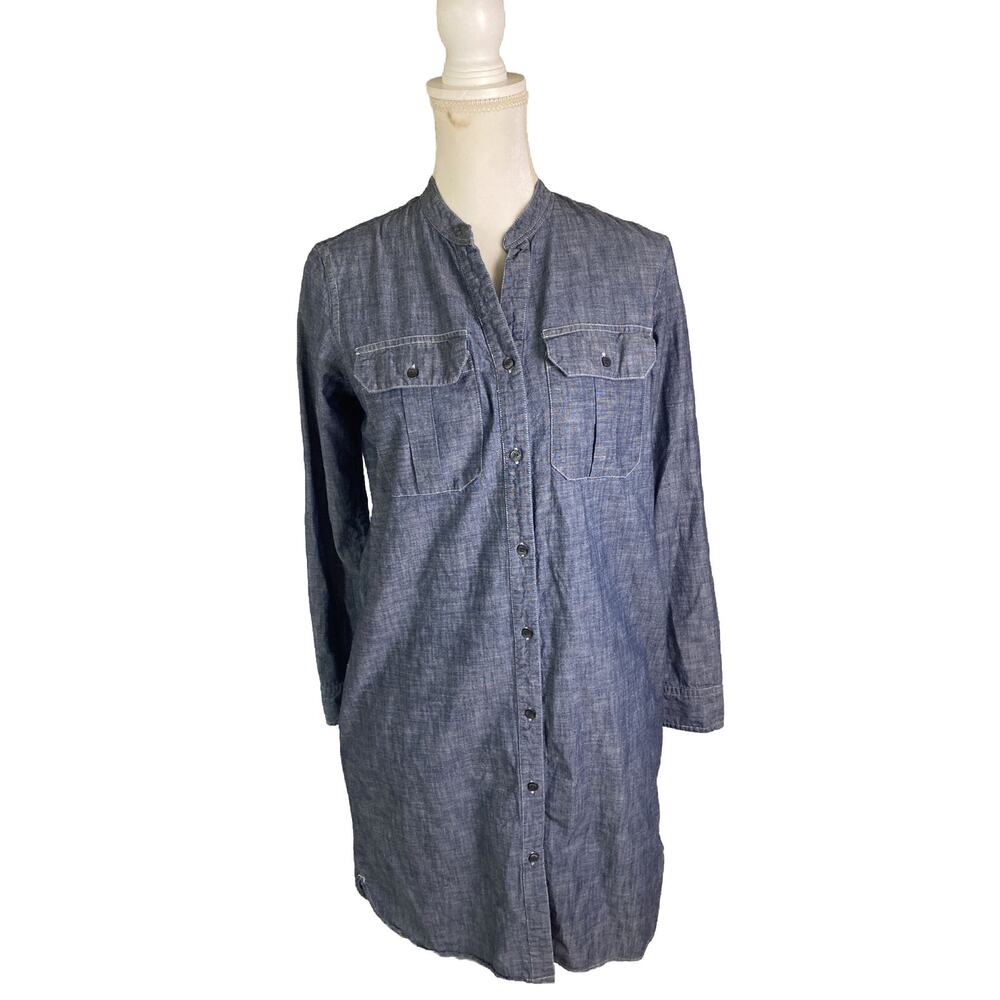 Gap Denim Chambray Dress Size‎ XS, Belt Loops No Belt Included